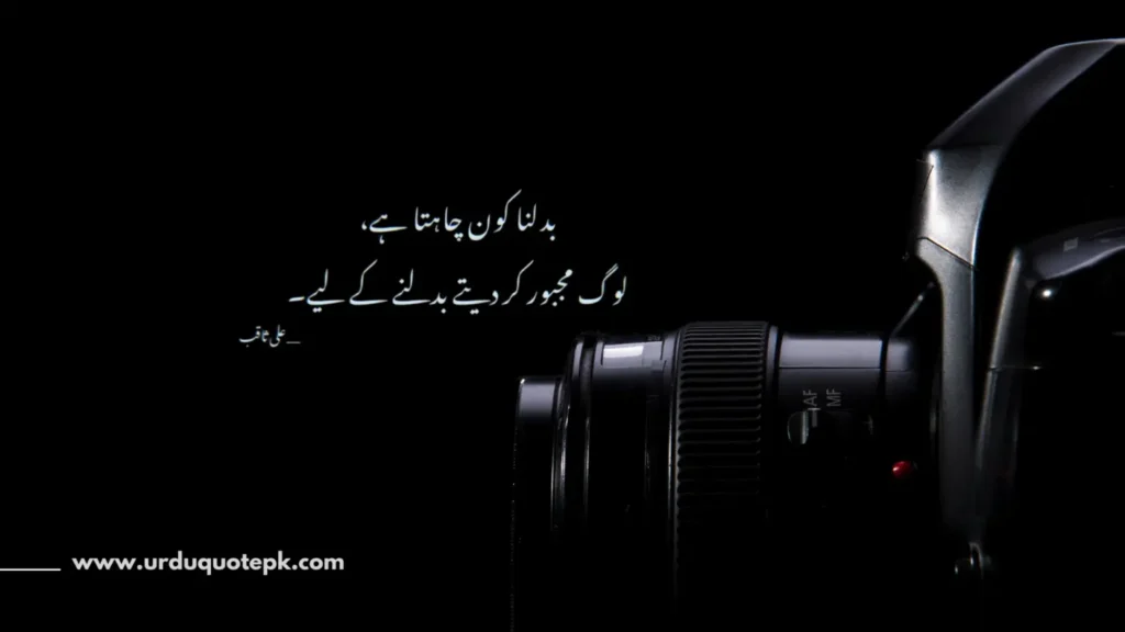 This aesthetic picture show urdu quote true words.