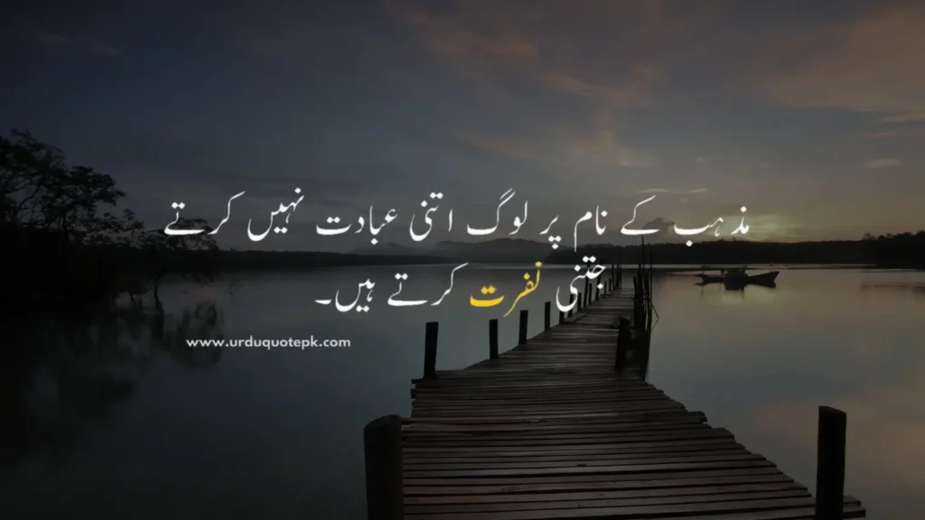 This aesthetic picture show urdu quote about culture.
