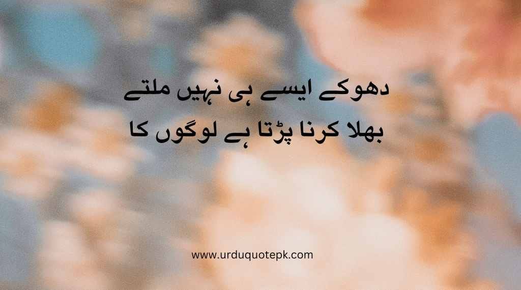 A aesthetic Picture of flower and Sad Urdu Quotes