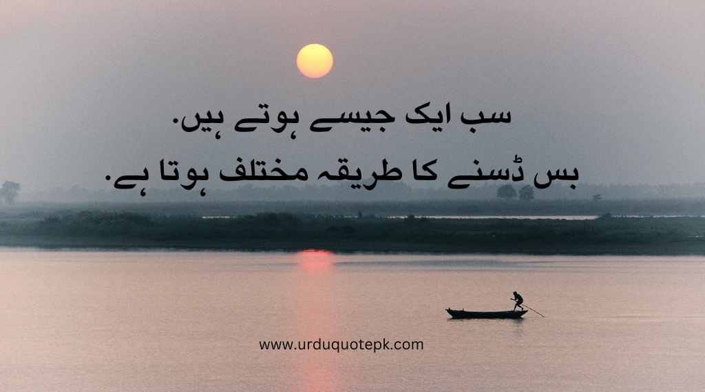 A aesthetic Picture of heart and Sad Urdu Quotes in one line