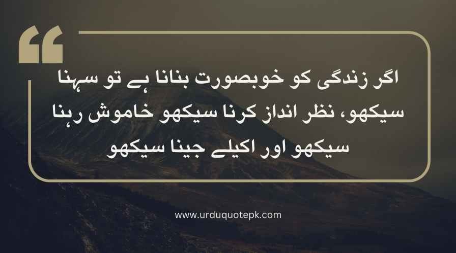 Motivation for life quotes in urdu 