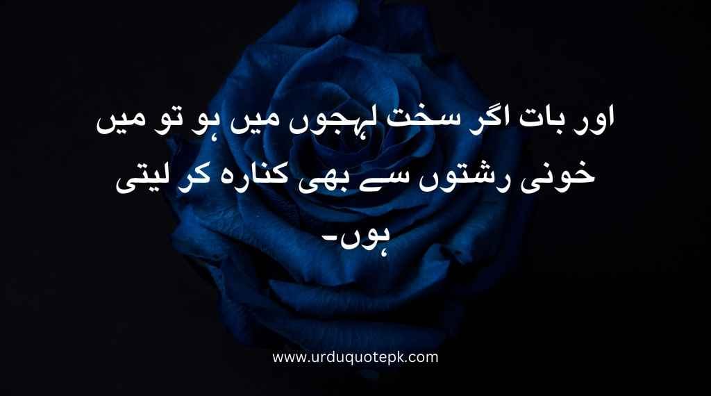 A image with urdu attitude quote